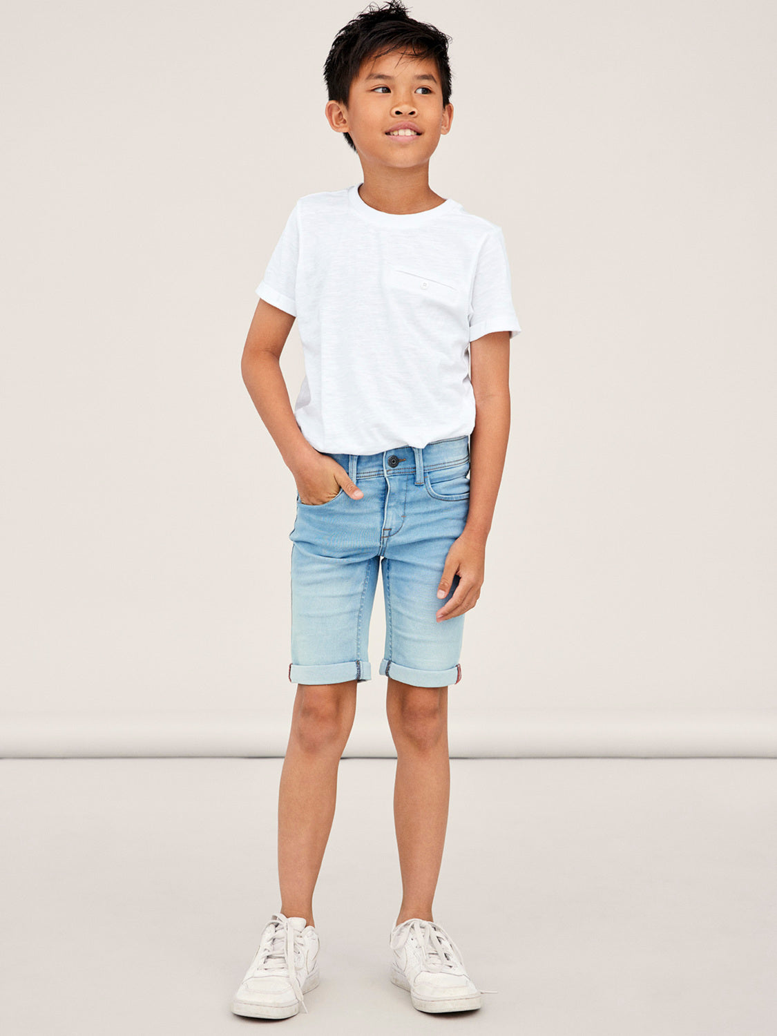NKMSOFUS Shorts - Light Blue Denim
